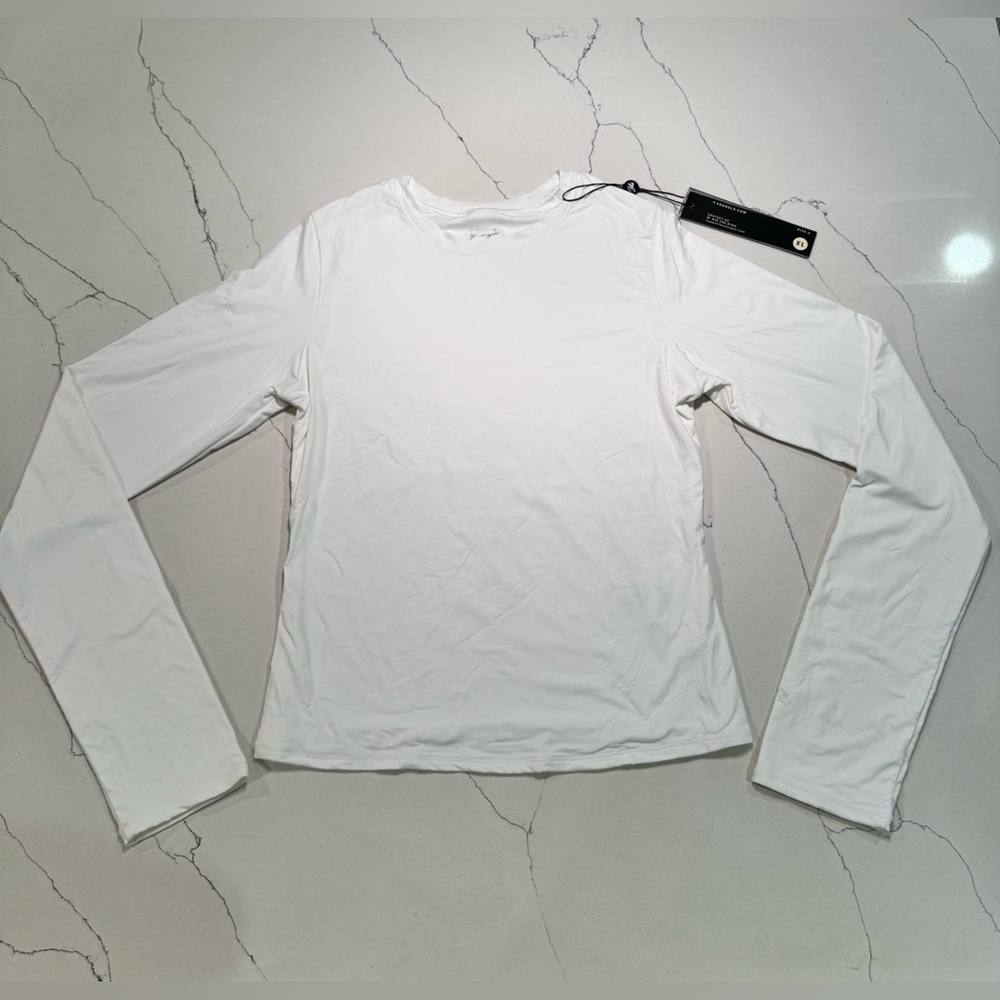 YoungLA Pure White Women's Long Sleeve Tee - XL